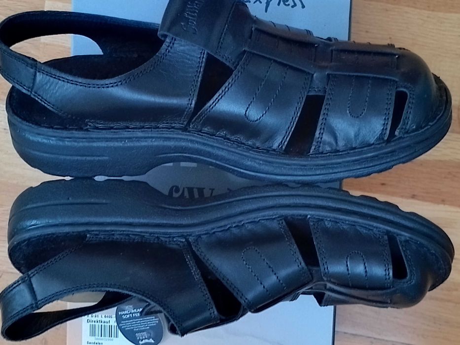 Фірмові шкіряні літні чоловічі сандалії SOFTWALK розм. по устілці 27см