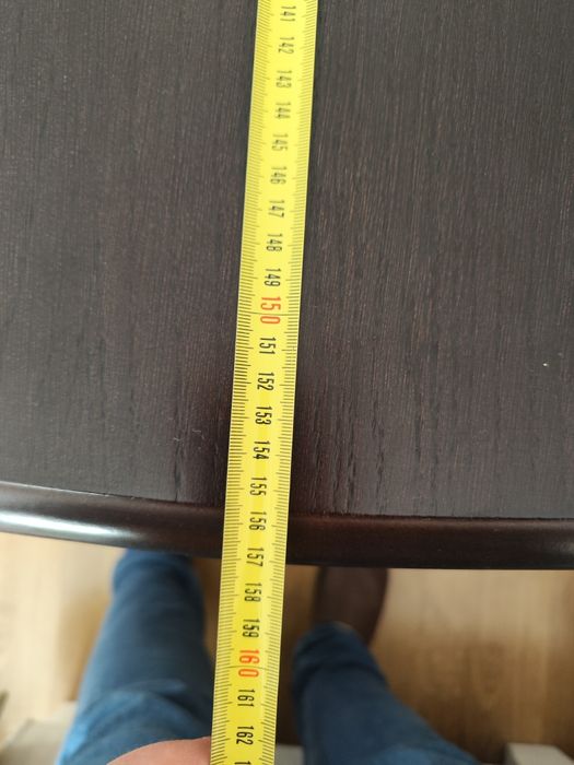 Stół rozkładany 88x157 przed rozłożeniem