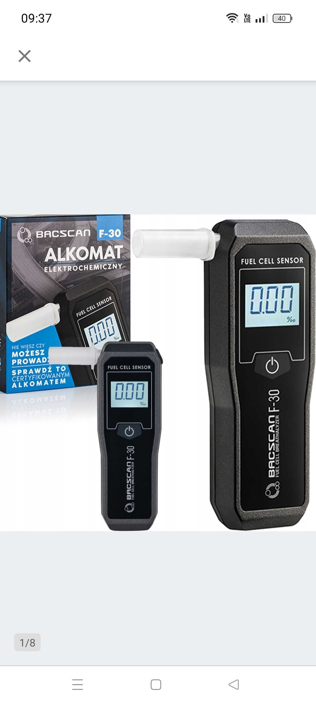 Nowy Alkomat elektrochemiczny F-30