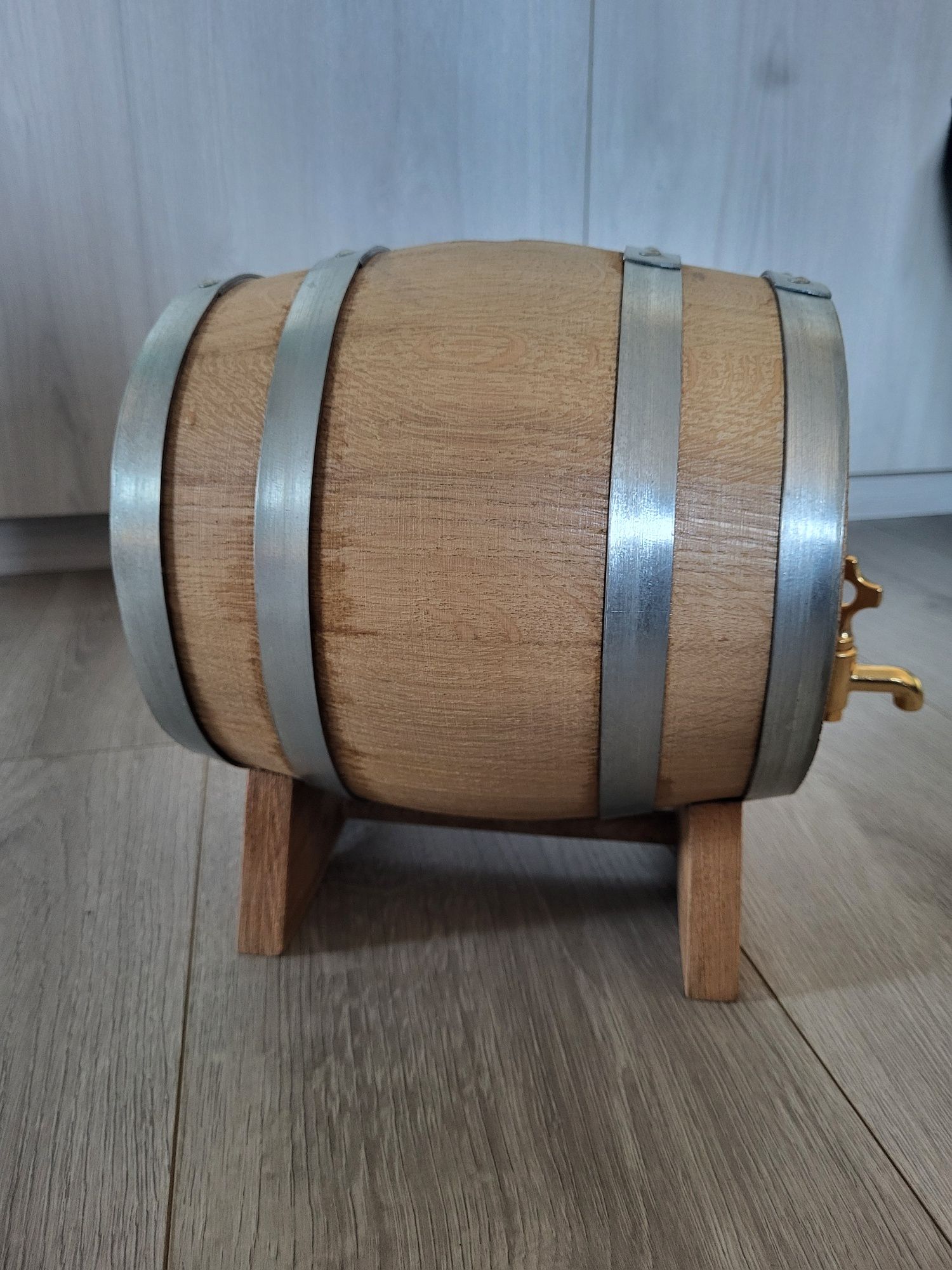 Beczka, beczułka, antałek na alkohol, bimber wiejski stół 3l
