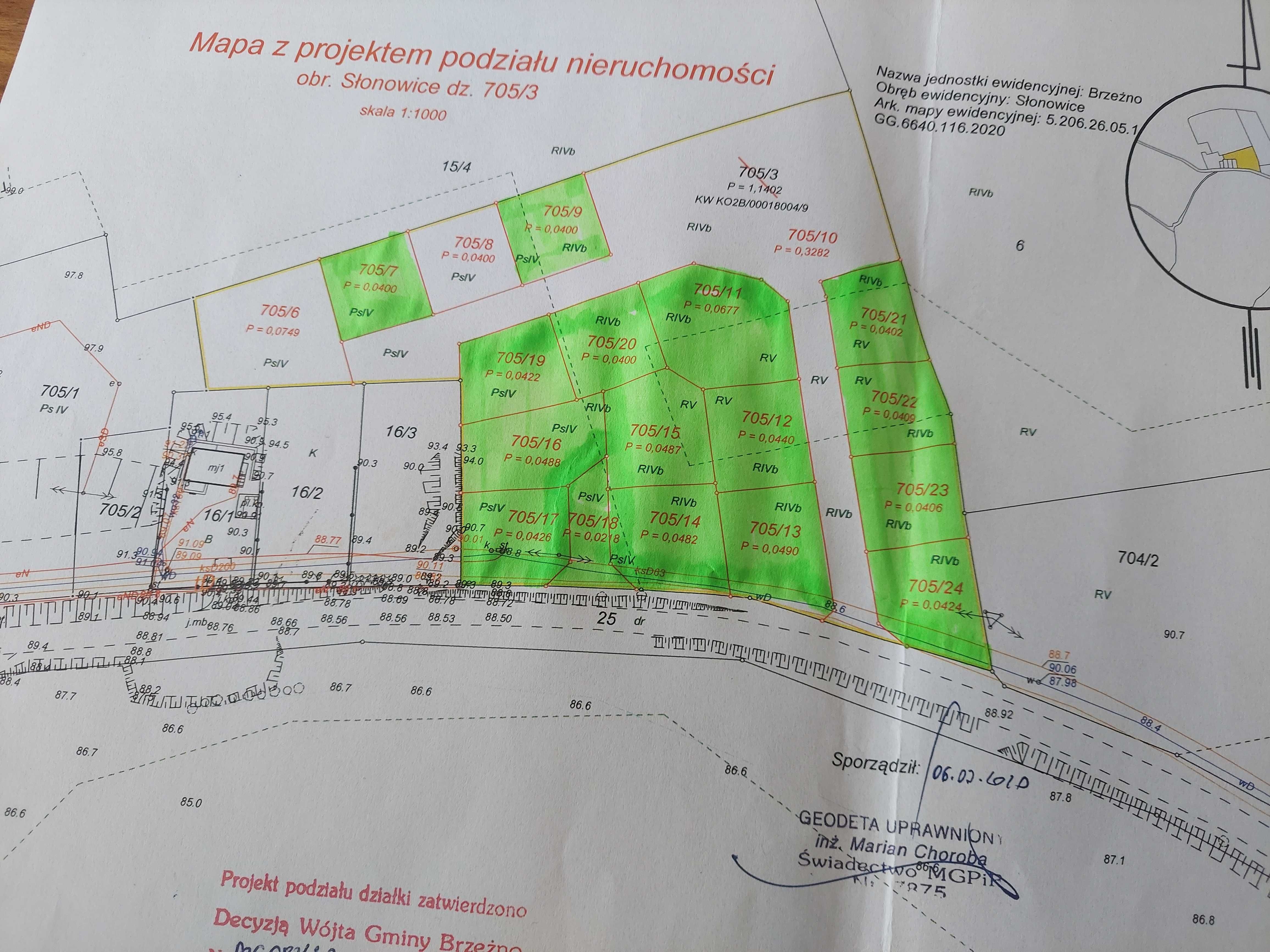 Działka budowlana nad jeziorem Słonowice