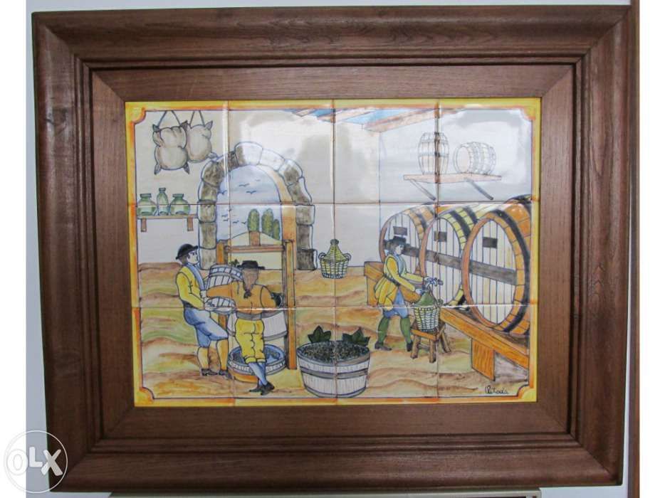 Quadro de azulejos - Vinhos