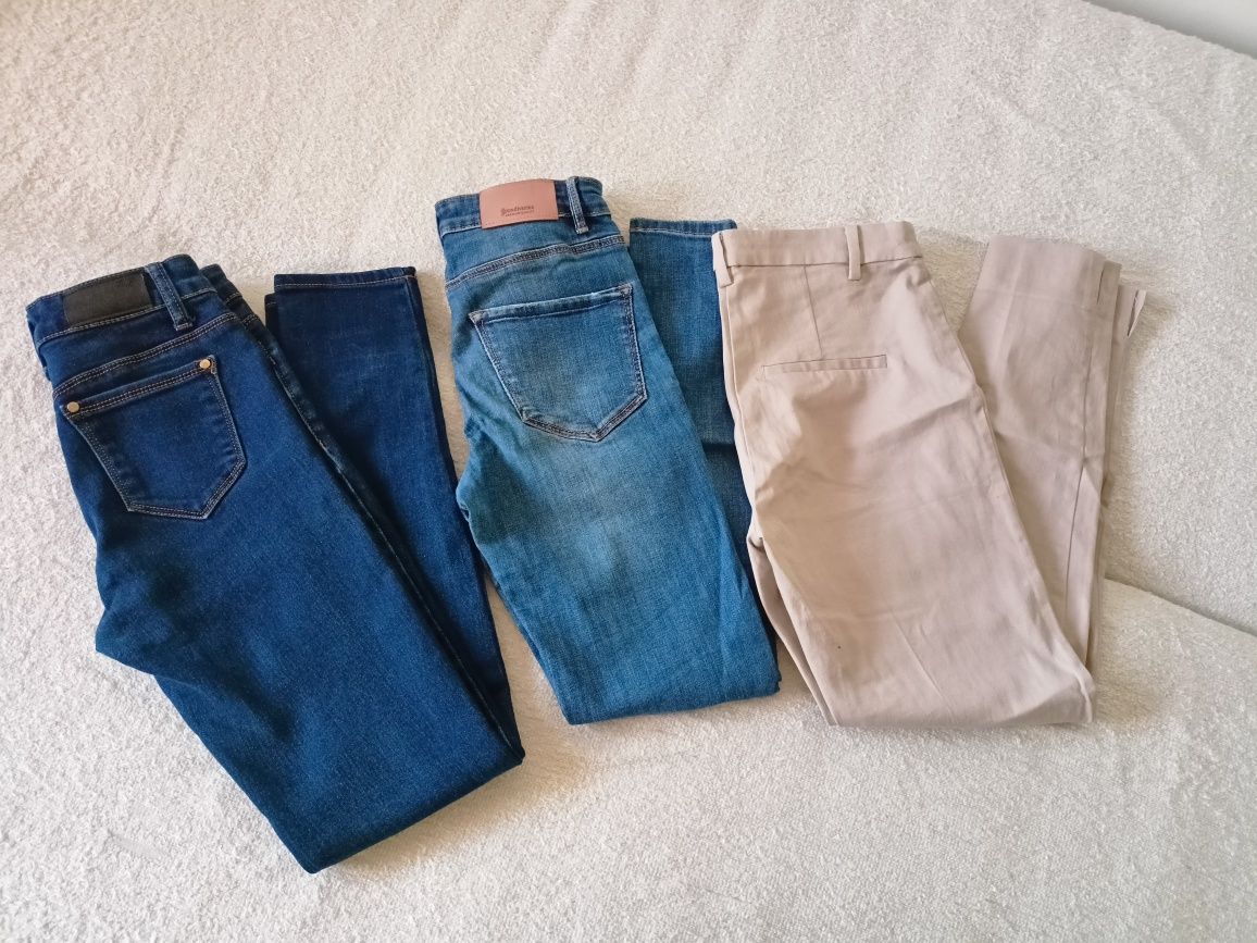 Spodnie 3 pary Stradivarius, H&M