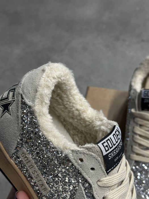 Кеди кросівки жіночі 38ggab golden goose голден гус сірі на хутрі/зима