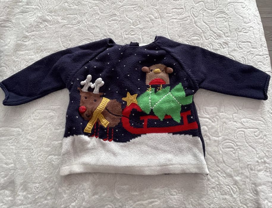Sweterek świąteczny rozmiar 62