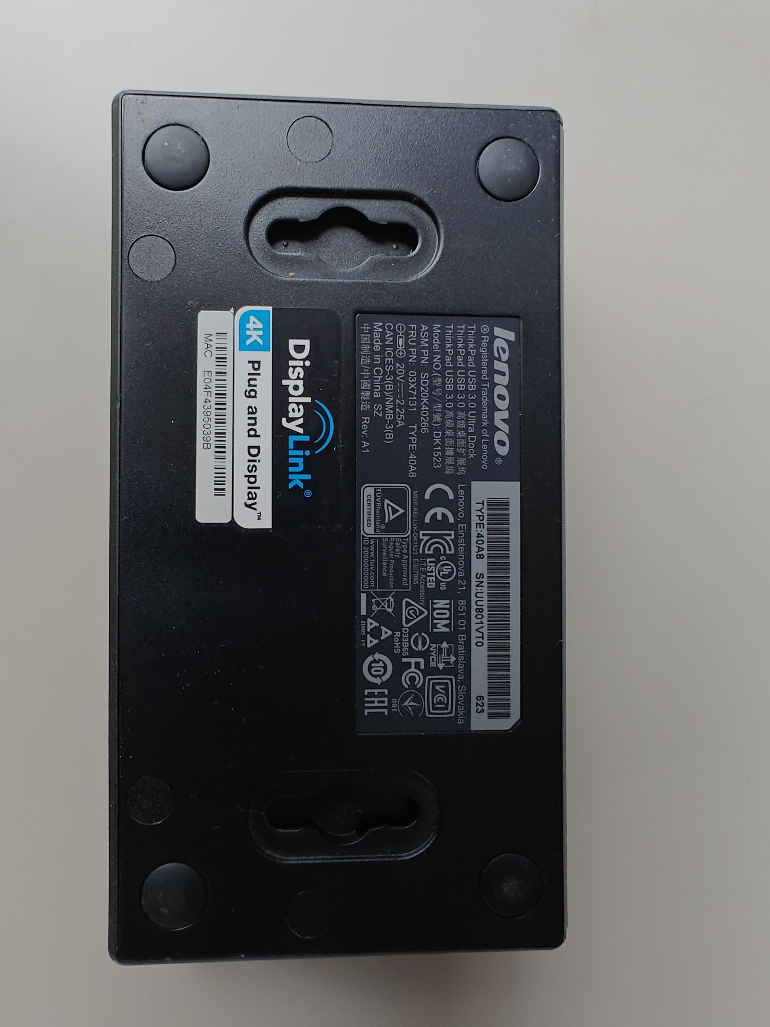 Lenovo ThinkPad USB 3.0 ultra dock