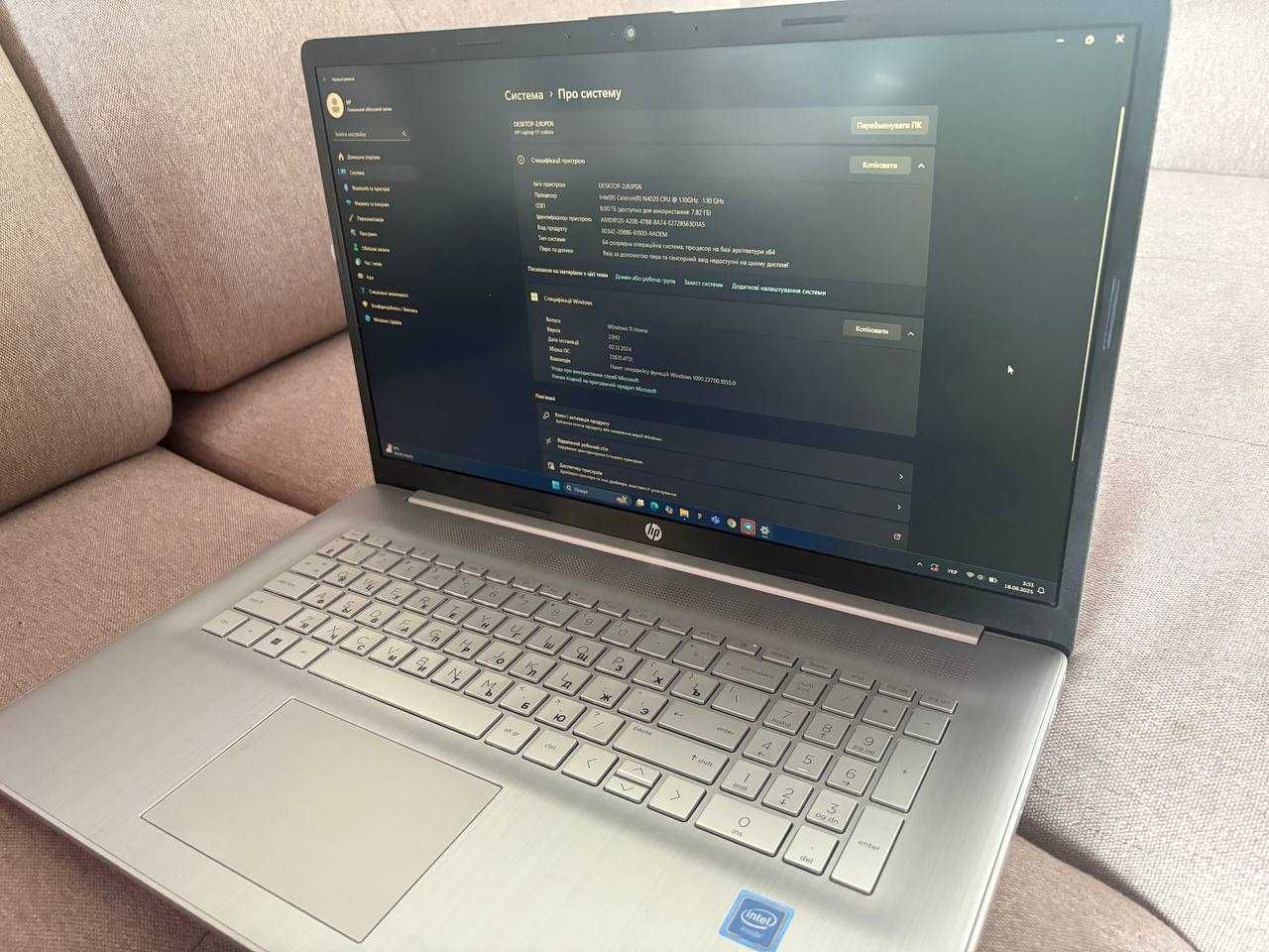 Продам ноутбук HP laptop 17-cn0xxx