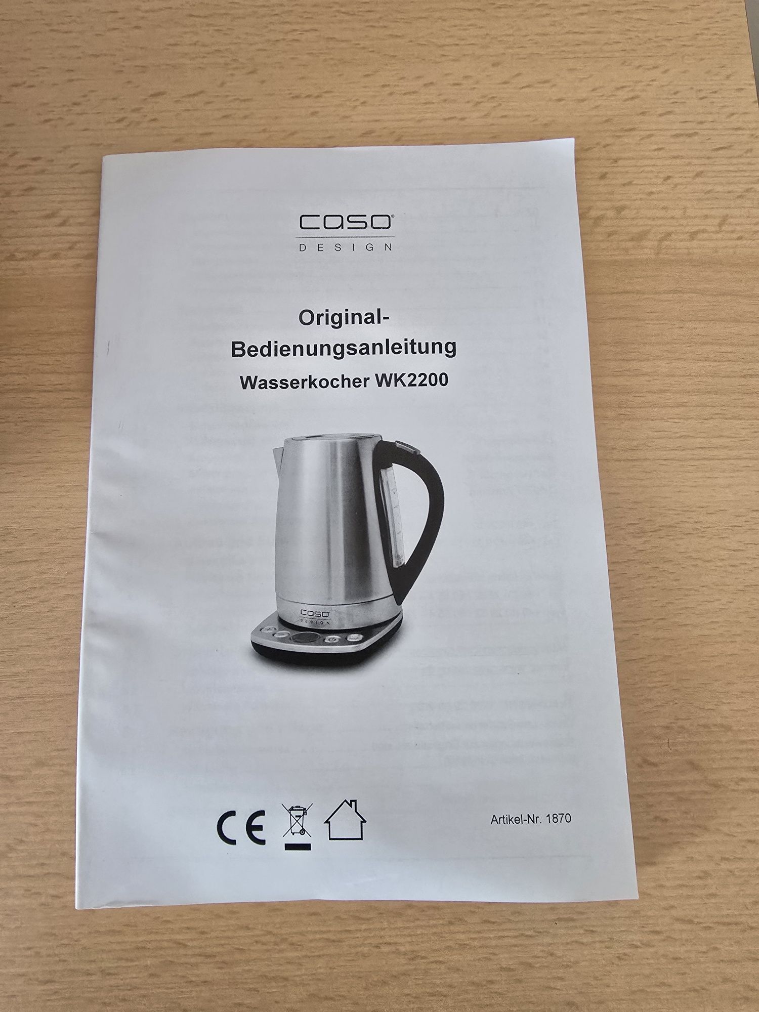 Czajnik elektryczny CASO Design WK 2200