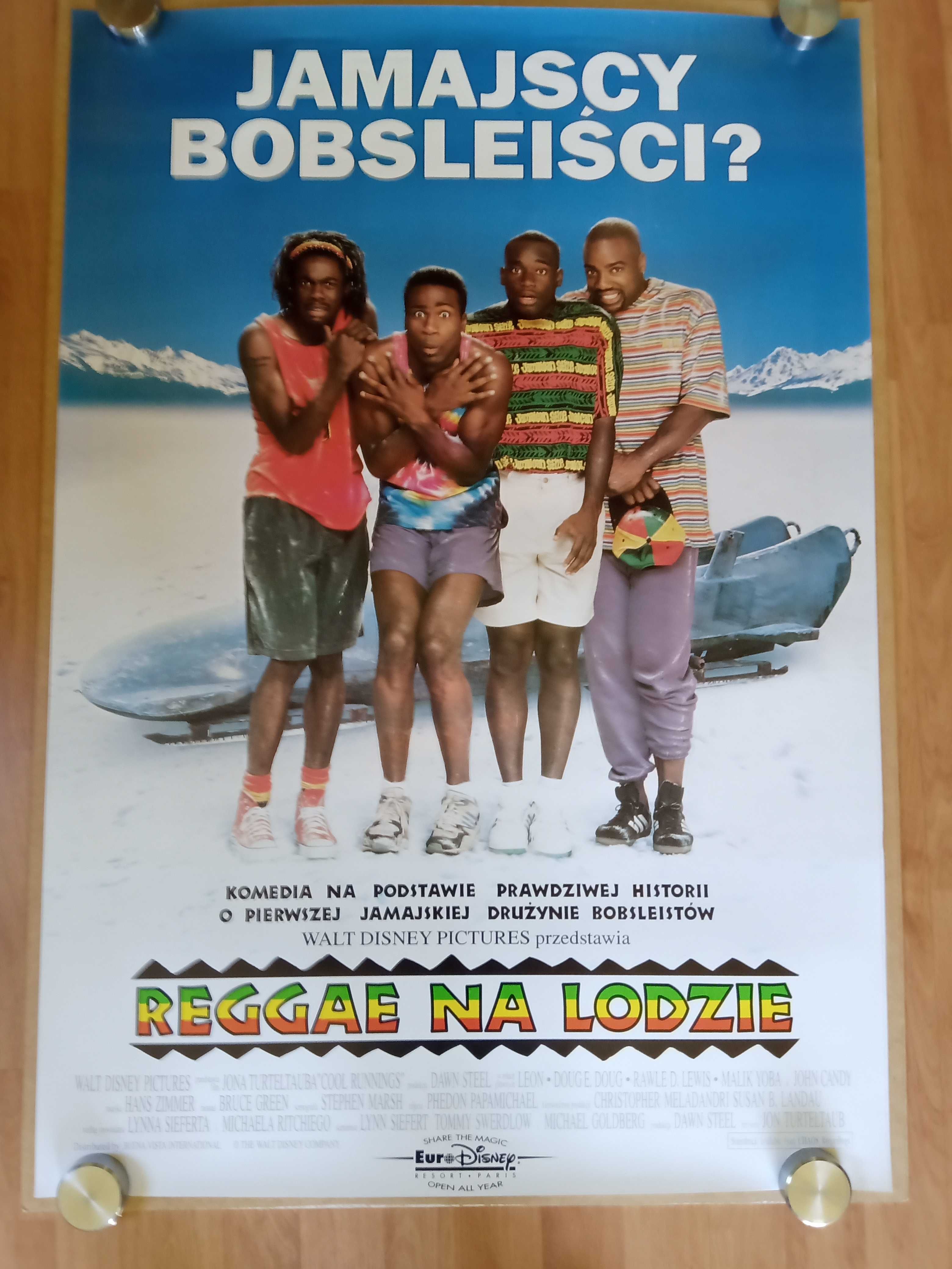 Plakaty filmowe REGGAE NA LODZIE/Disney/Oryginał z 1994 roku.