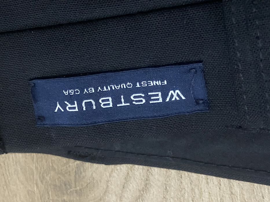Westbury 50 L męskie spodnie czarne eleganckie wełna