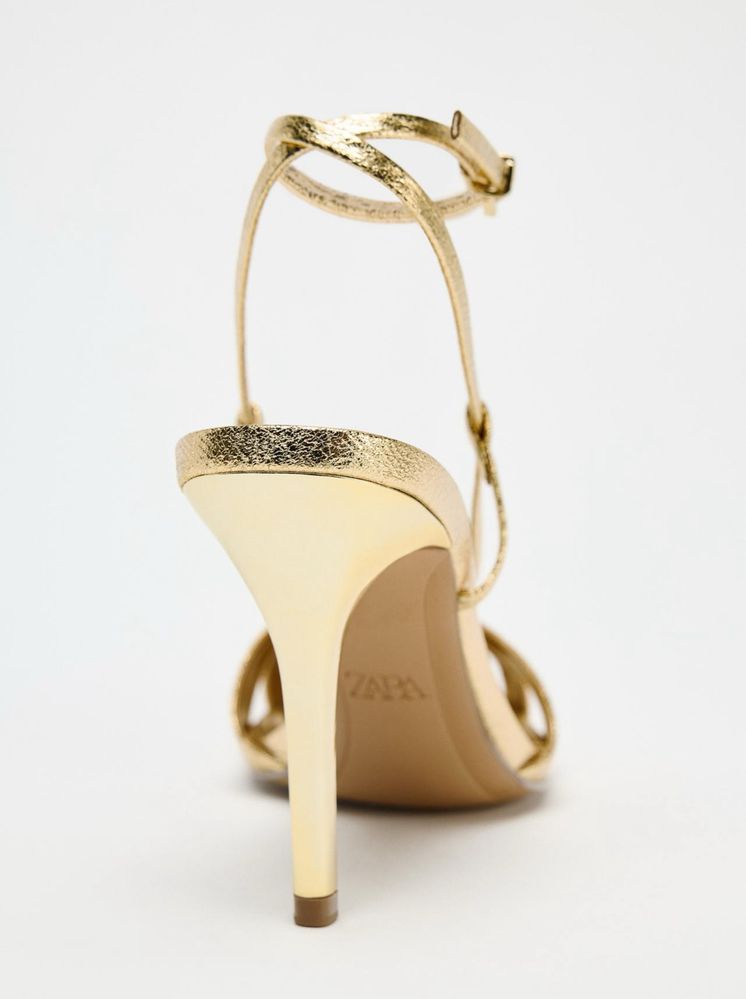 Zara obcasy zlote NOWE 40