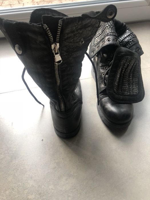 Buty wysokie za kostkę numeracja zaniżona pasują na 37