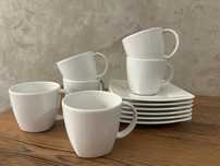 Filiżanki białe porcelanowe