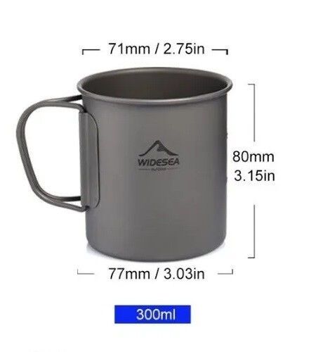 Кружка титановая Widesea 300 ml