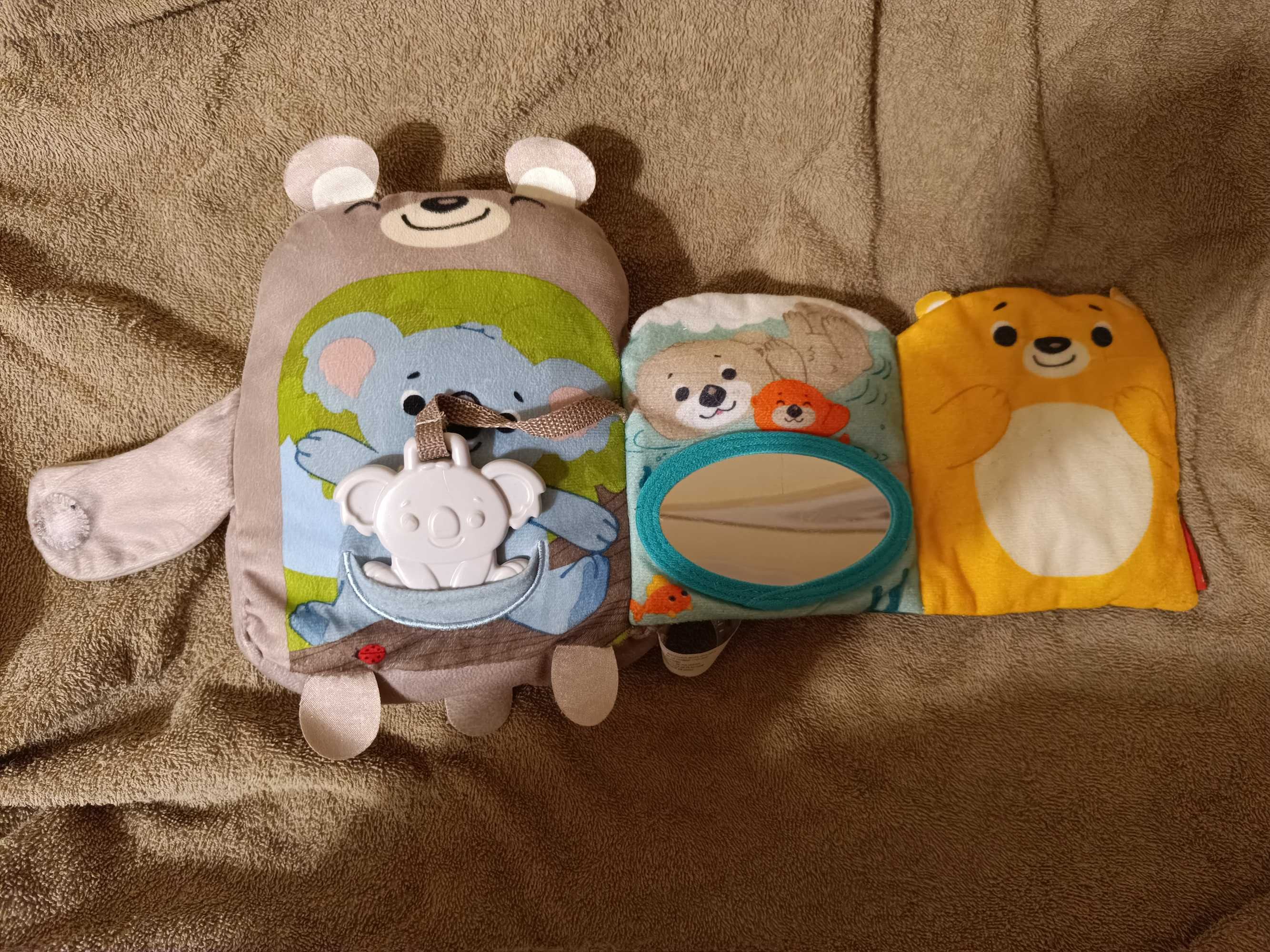 Sensoryczna książeczka Fisher Price koala