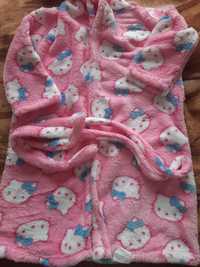 Дитячий бавовняний халат з капішоном на 134