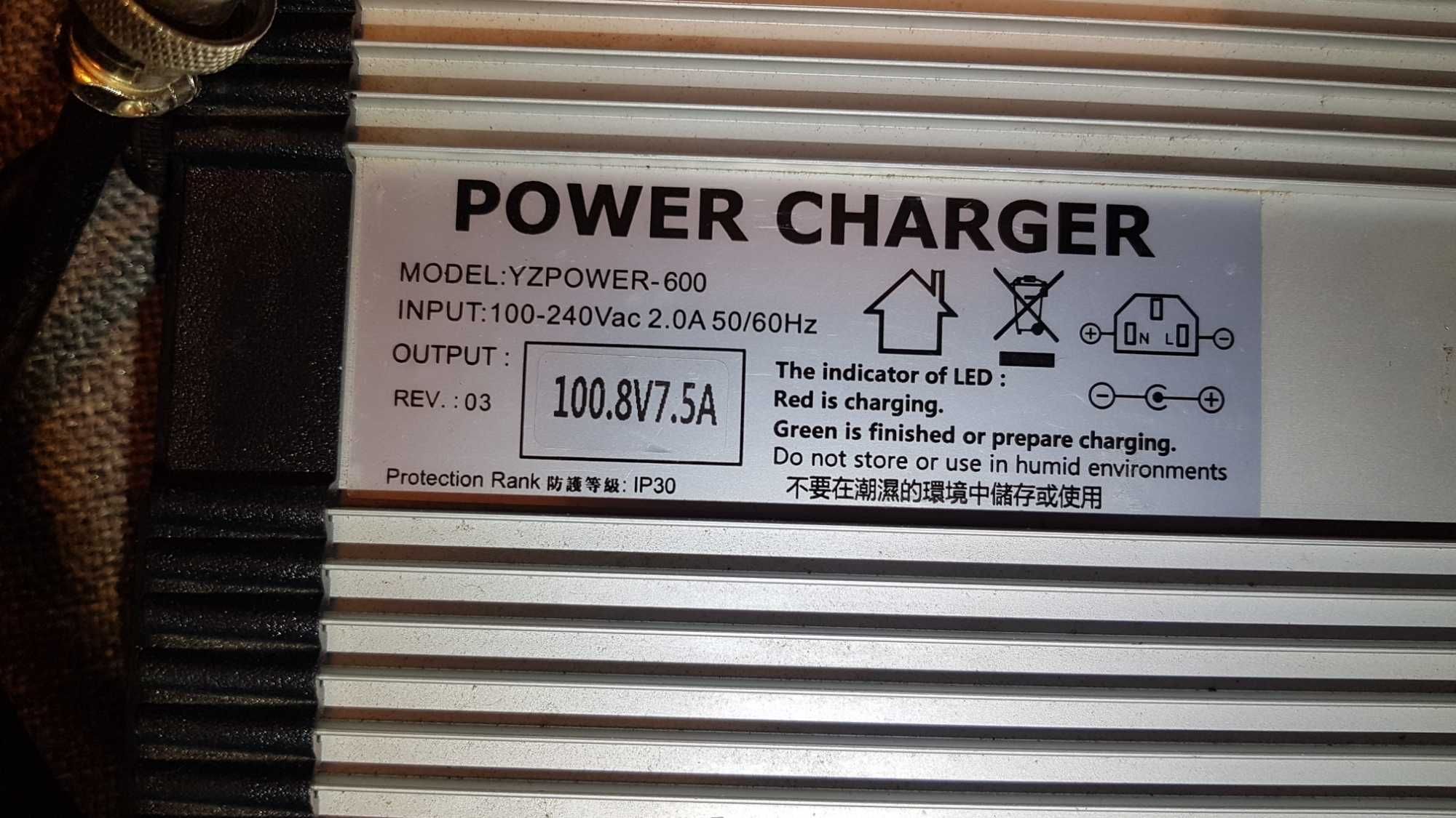 Ładowarka 100,8V 7,5A do Monocykla elektrycznego EUC Sherman S, Begode