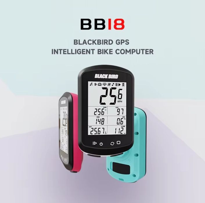 GPS велокомпьютер BlackBird BB18 GPS/Beidou/Glonass/Galileo Strava