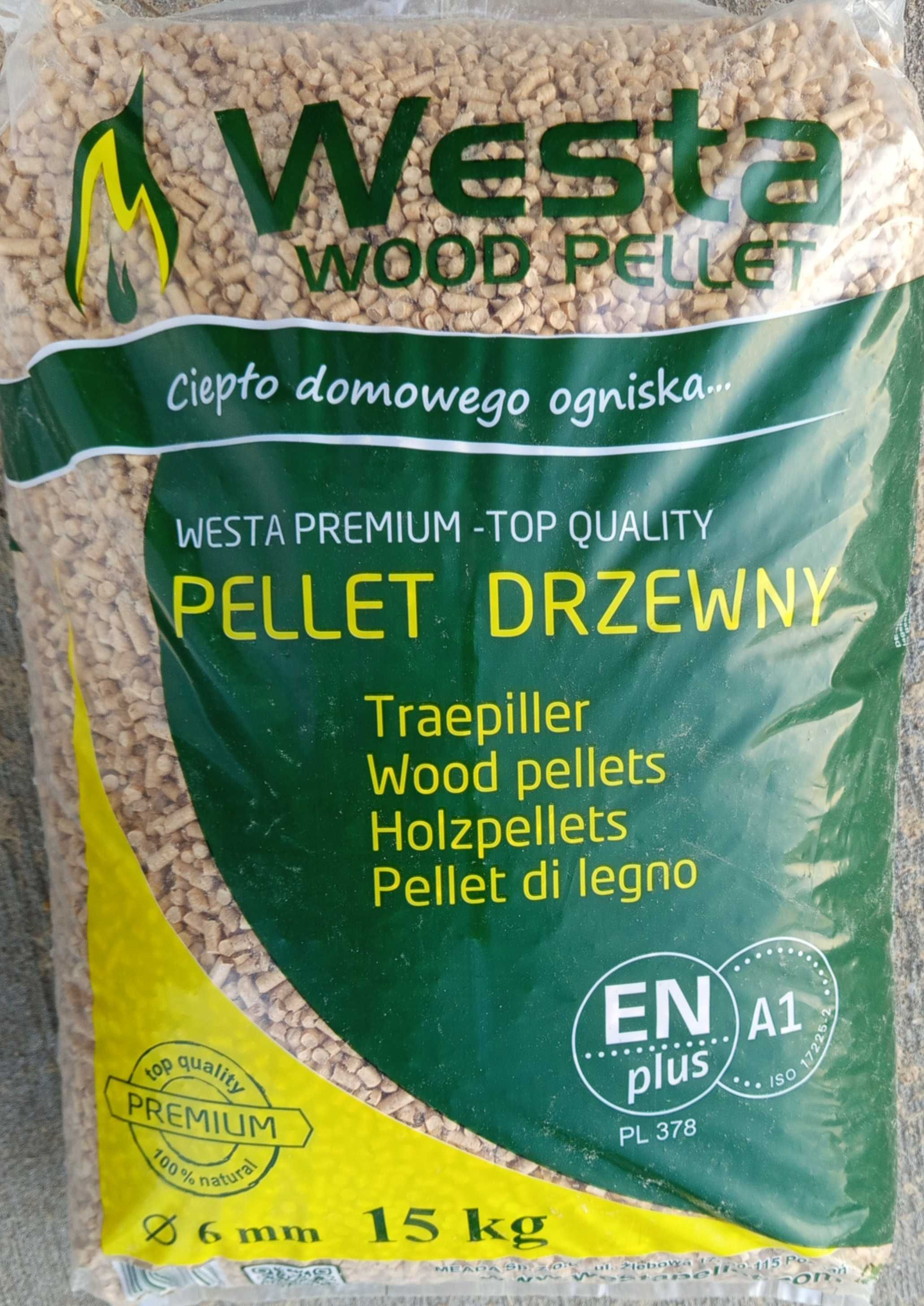 WESTA PREMIUM Jasny Sosnowy Pellet Najwyższa Klasa Jakości CERTYFIKAT!