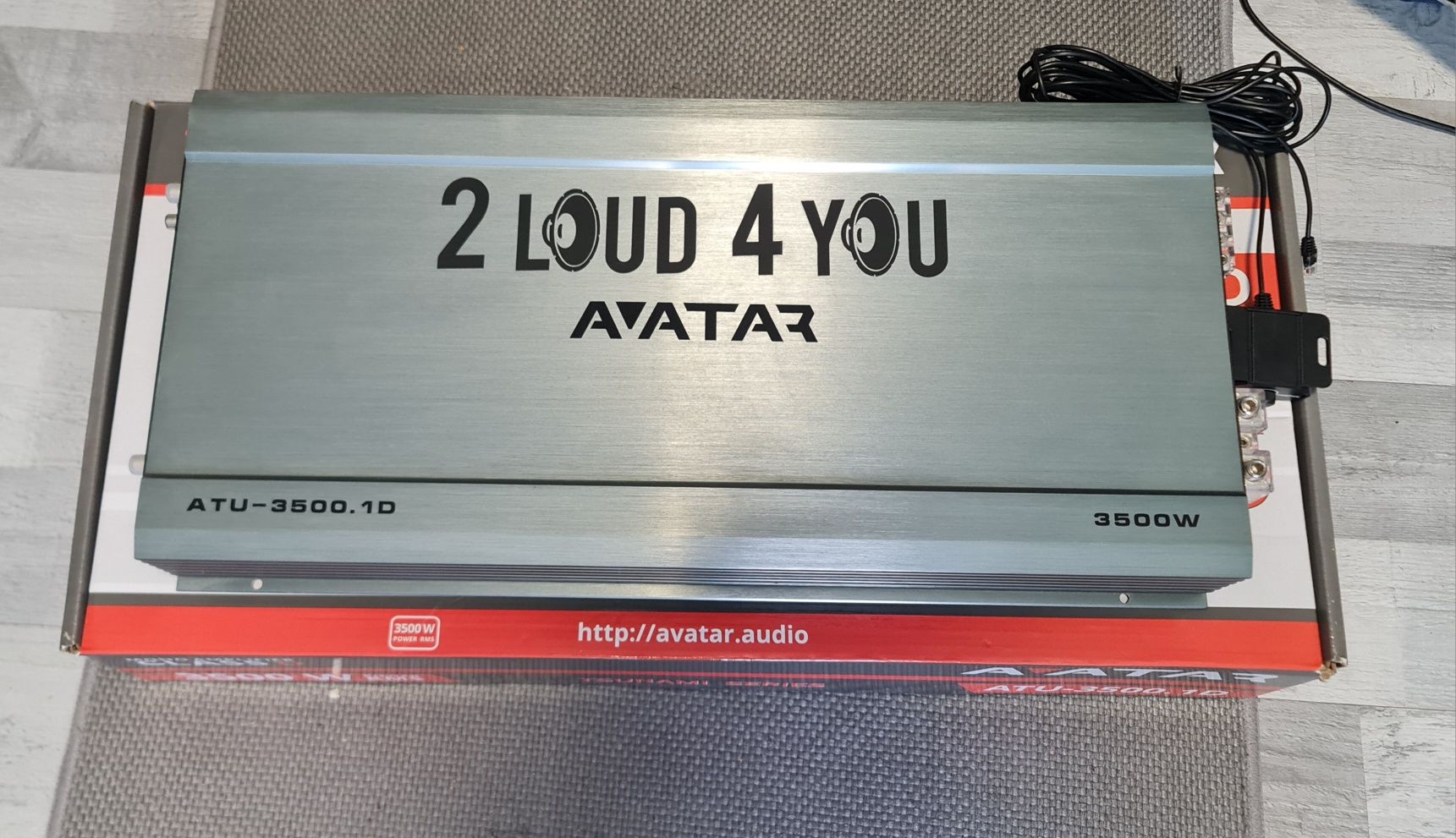 (3500W RMS - 1ohm / jak nowy) Wzmacniacz monoblock Avatar ATU-3500.1D