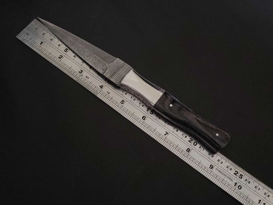 damast sztylet NÓŻ myśliwski 22cm wykonany ręcznie stal damasceńska