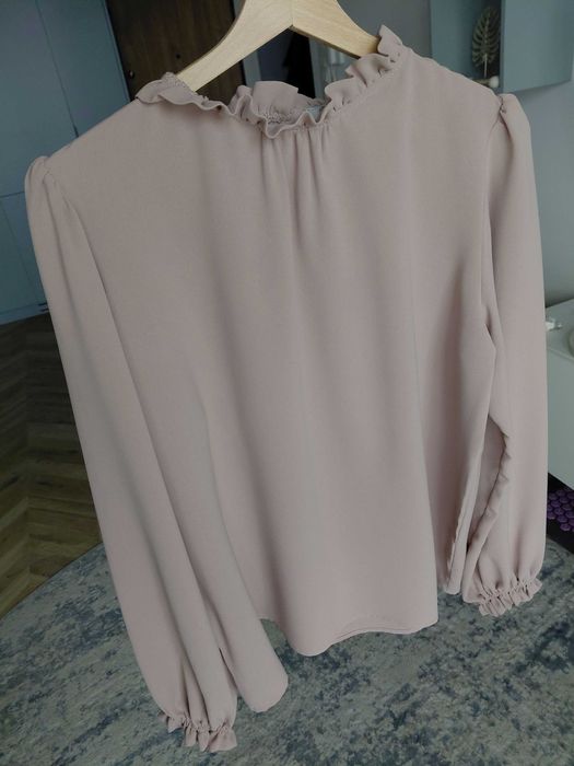 Elegancka bluzka, pudrowy róż