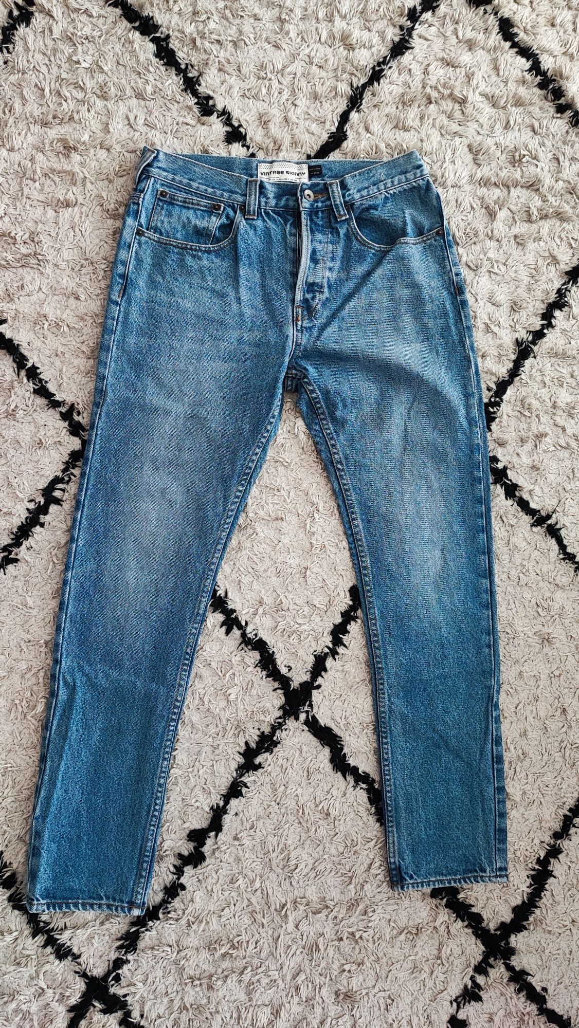 Jeansy unisex stan idealny gruby jeans Topman rozmiar 32R