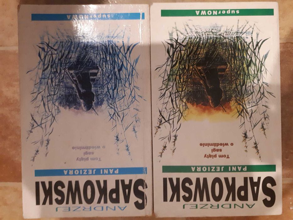 Wiedźmin Sapkowski Pani Jeziora niebieska grafika rzadkość 1 wydanie