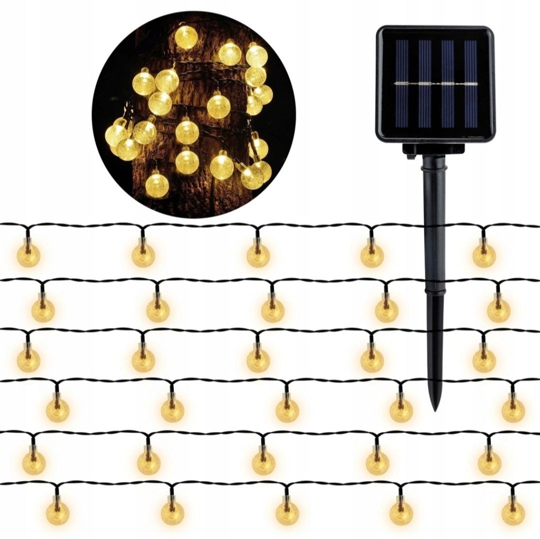 HIT !!! Dekoracja okna ,balkony,tarasu GIRLANDA SOLARNA solarna !!