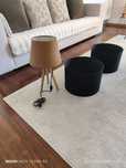 Um candeeiro e 2 abajures pretos da Zara home