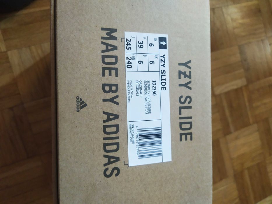 Yeezy slide 39 nowe grey slate