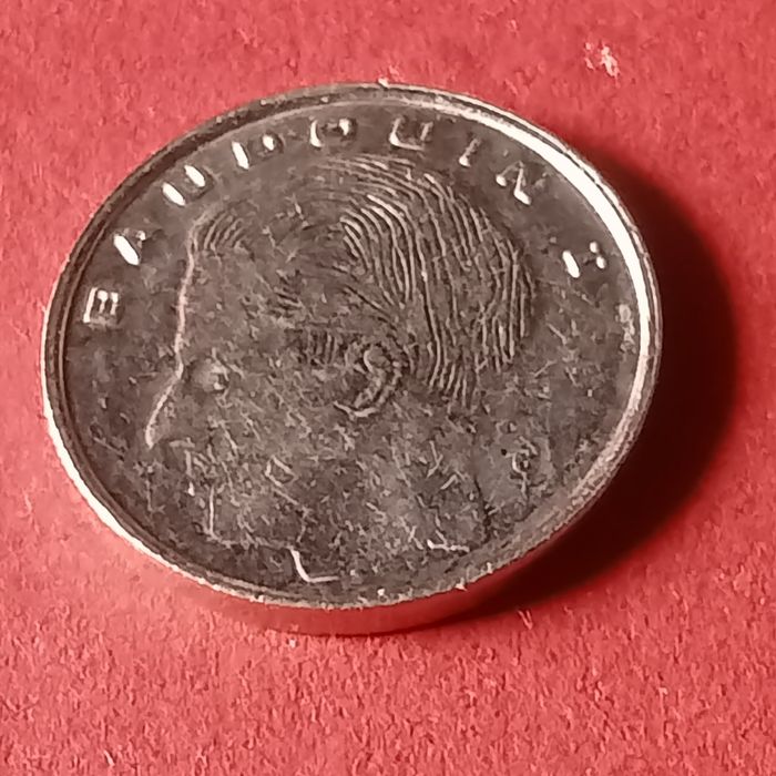 moeda de 1 franco Belgica 1991