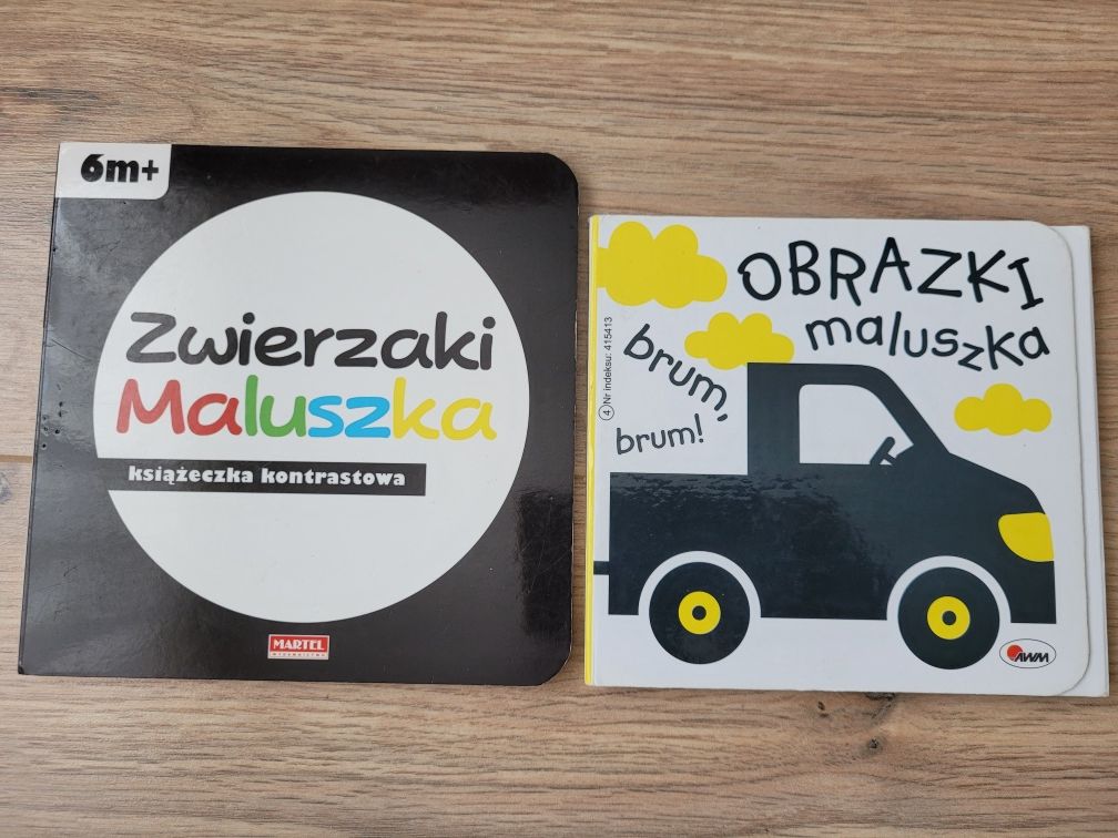 Książeczki z obrazkami kontrastowymi dla maluszków