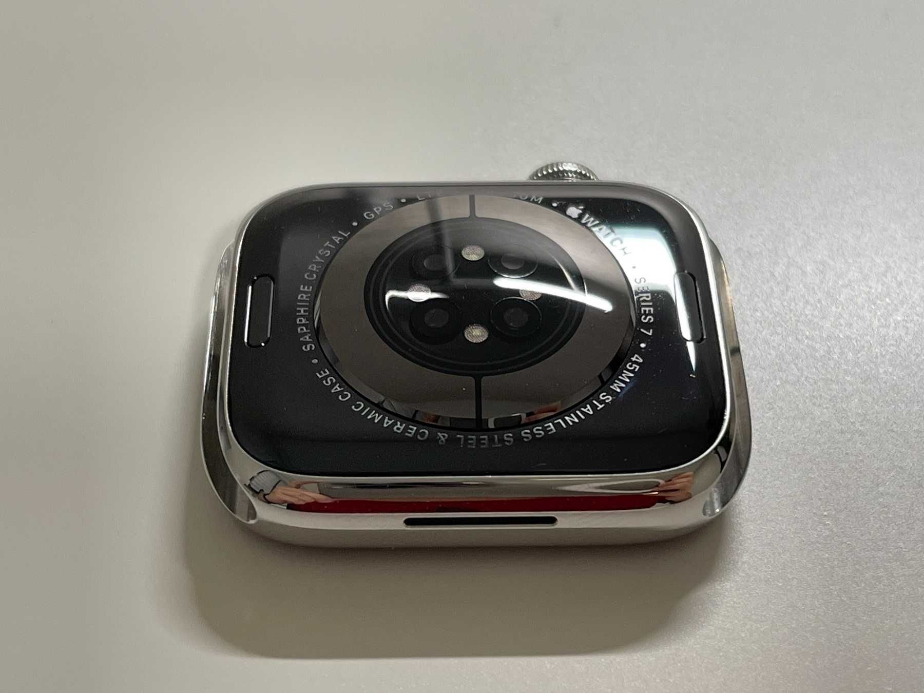 Apple Watch 7 45mm Silver Stainless LTE+GPS /ідеальний стан/стальний/