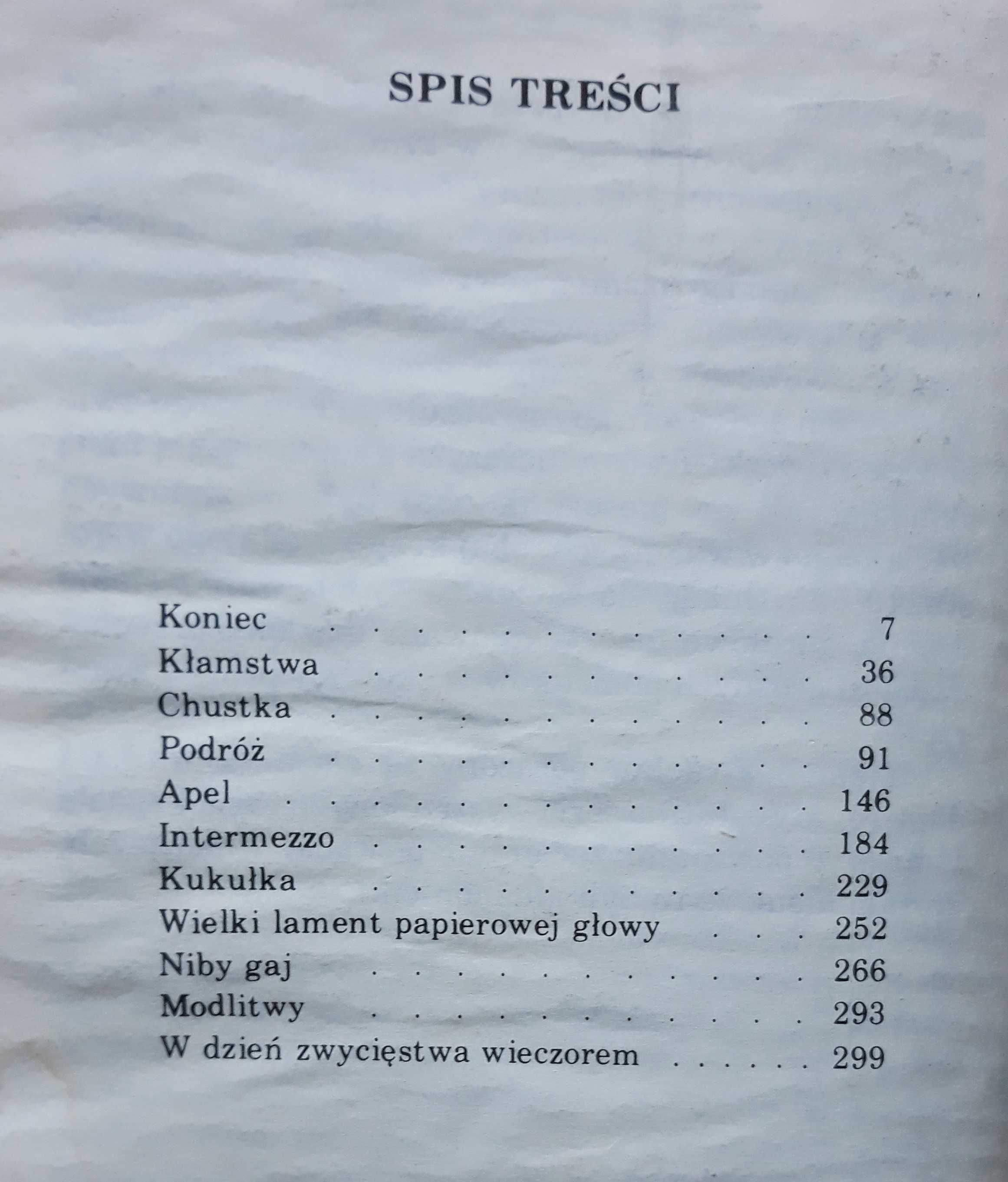 Intermezzo i inne opowiadania Andrzejewski 1986