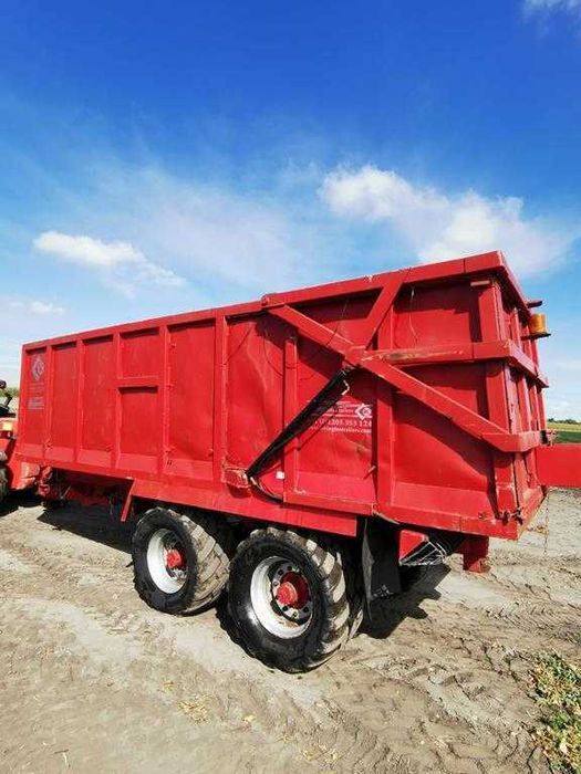 Przyczepa tandem, wywrotka, skorupowa