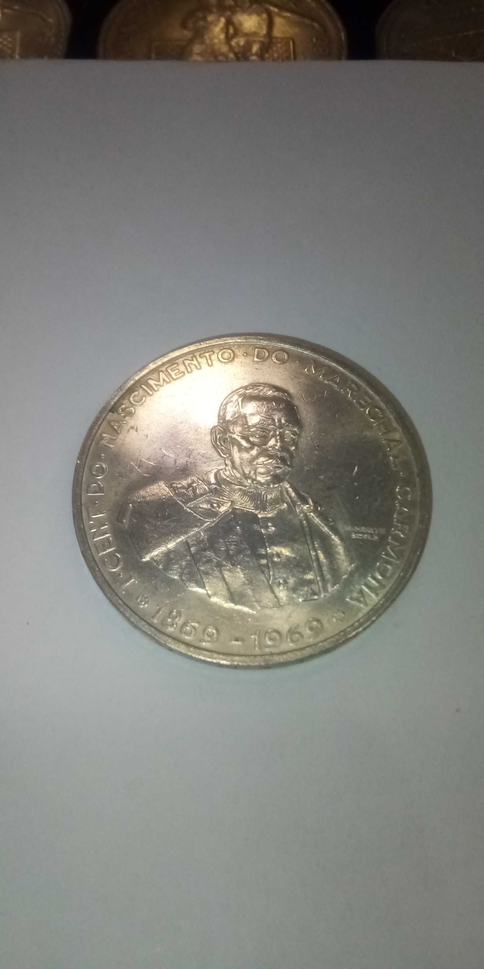 Moeda de 50 escudos em prata de 1969