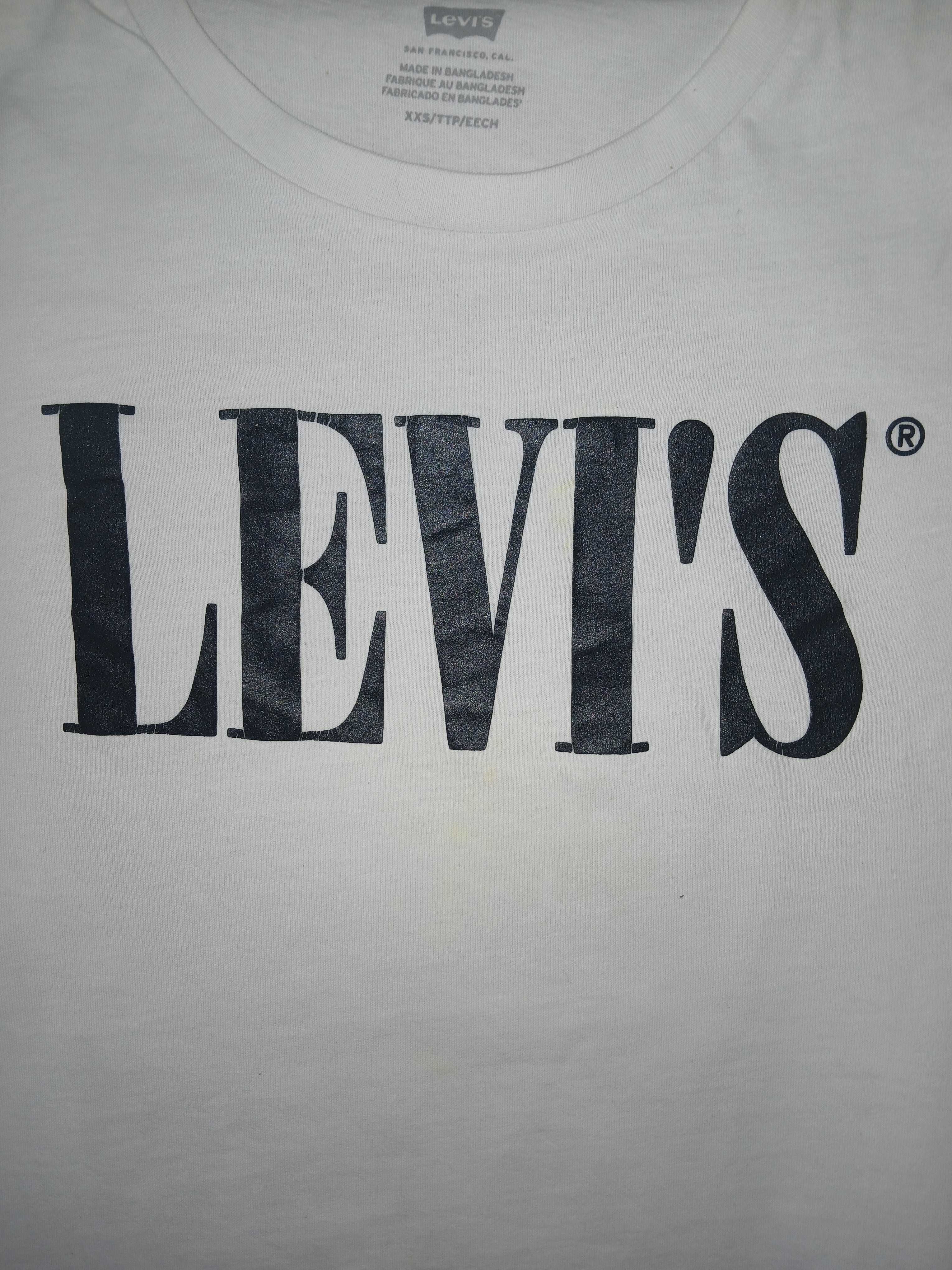 Biała bluzka t-shirt Levi`s XXS