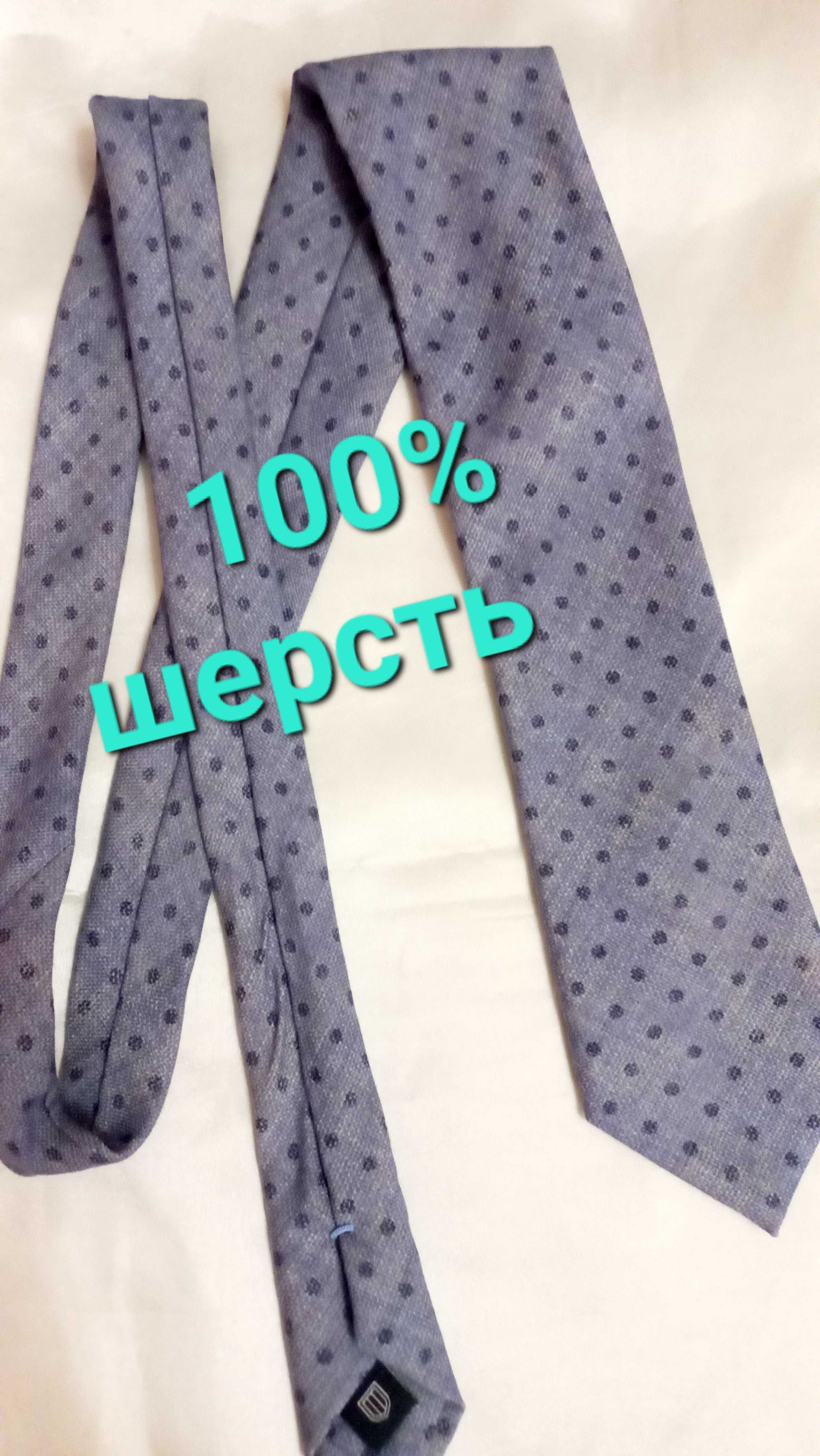 Винтажный галстук в принт ШЕЛК краватка чоловіча