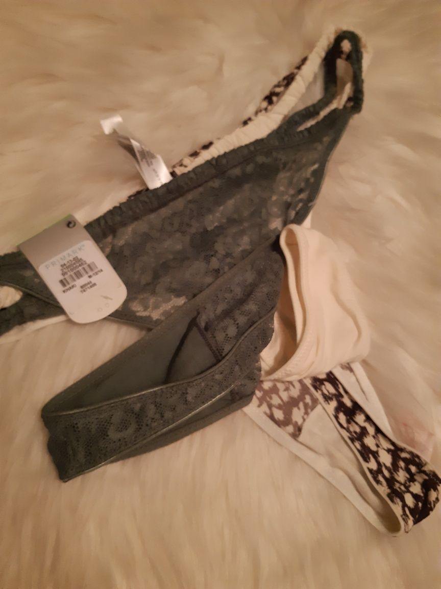 Stringi Primark M majtki damskie  3 Pak
