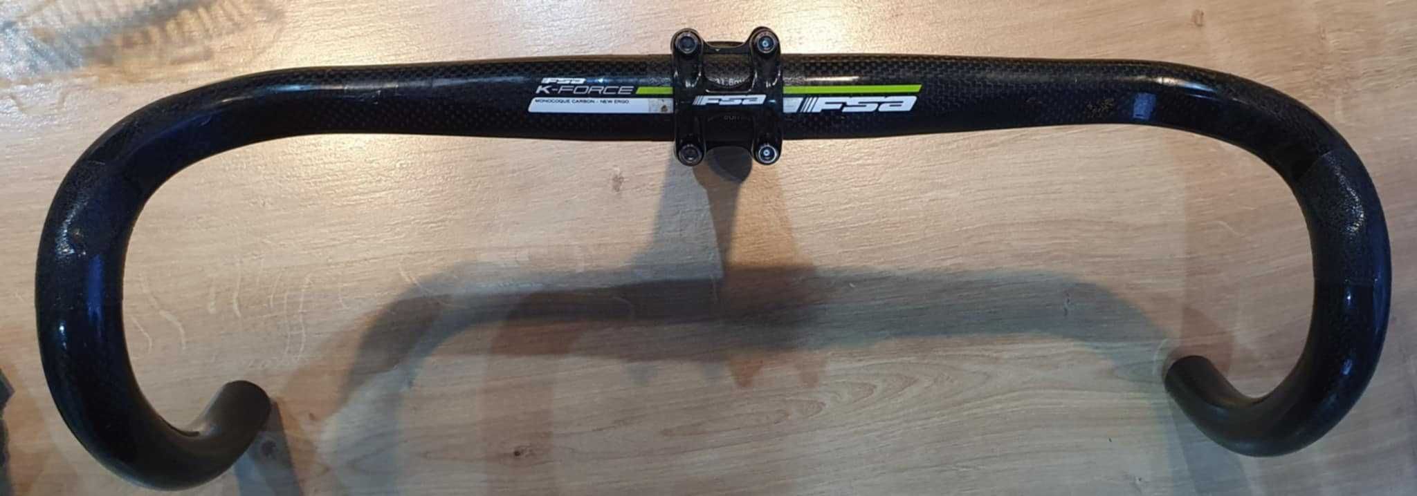 Kierownica FSA K-FORCE 420mm i mostek 11cm karbon Merida Scultura