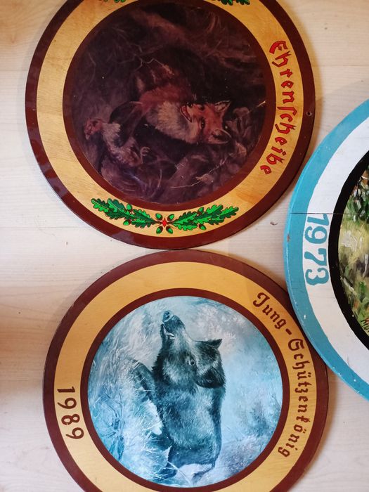 obrazy na drewnie motywy myśliwskie