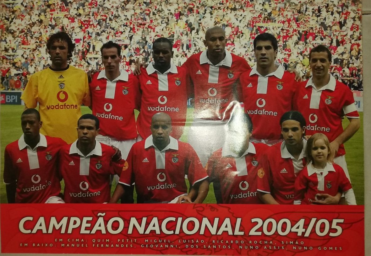 Cachecol e Poster do Benfica Campeão Nacional 2004