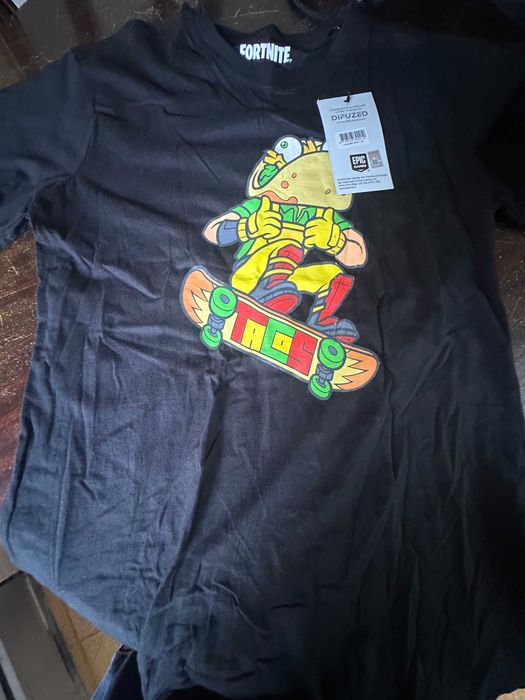 T-Shirt Fortnite - Taco Preto  M