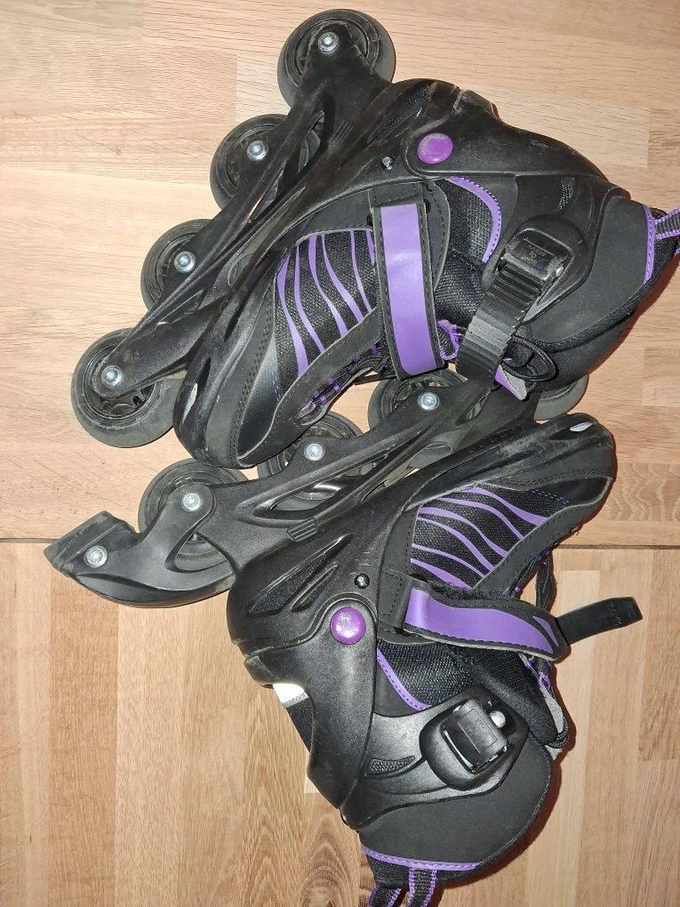 Rolki regulowane prawie nowe 33-37
