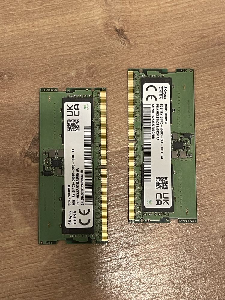 sk hynix ddr5 5600 sodimm 8gb 2штуки