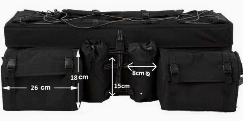 Mala semi-rígida moto4  bagageira topcase atv quad mota