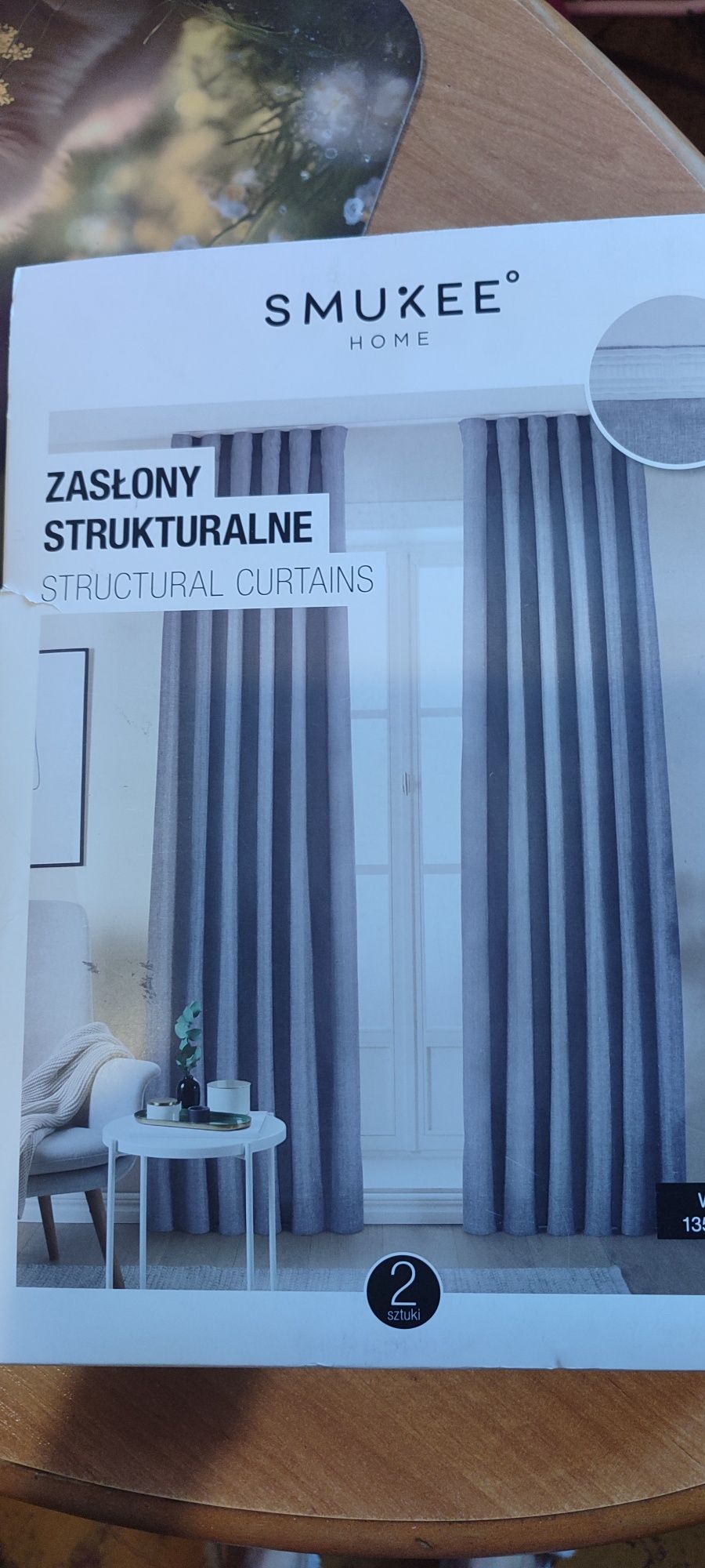 Zasłony szaare eleganckie