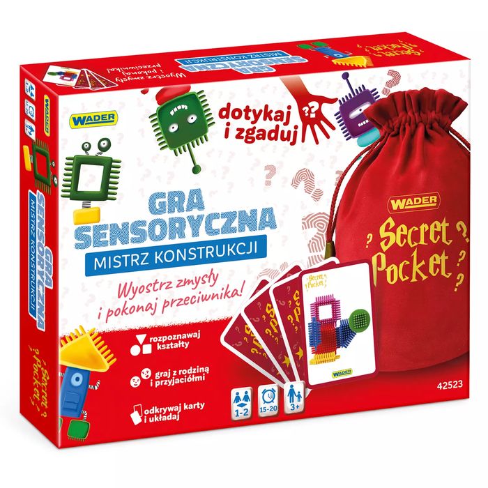 Play&Fun. Gra sensoryczna Secret Pocket Mistrz Konstrukcji 42523