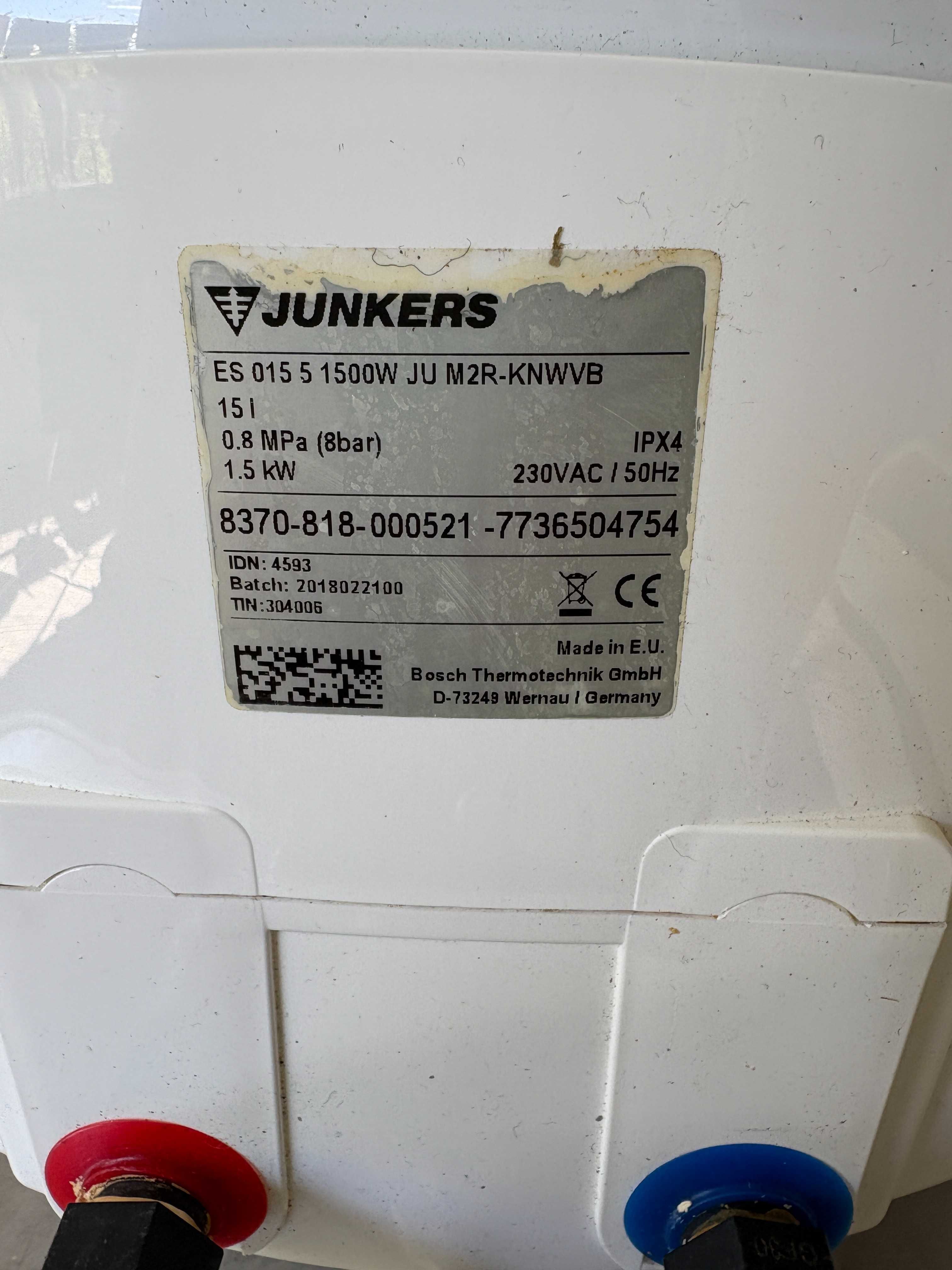 Cilindro Junkers de 15Litros